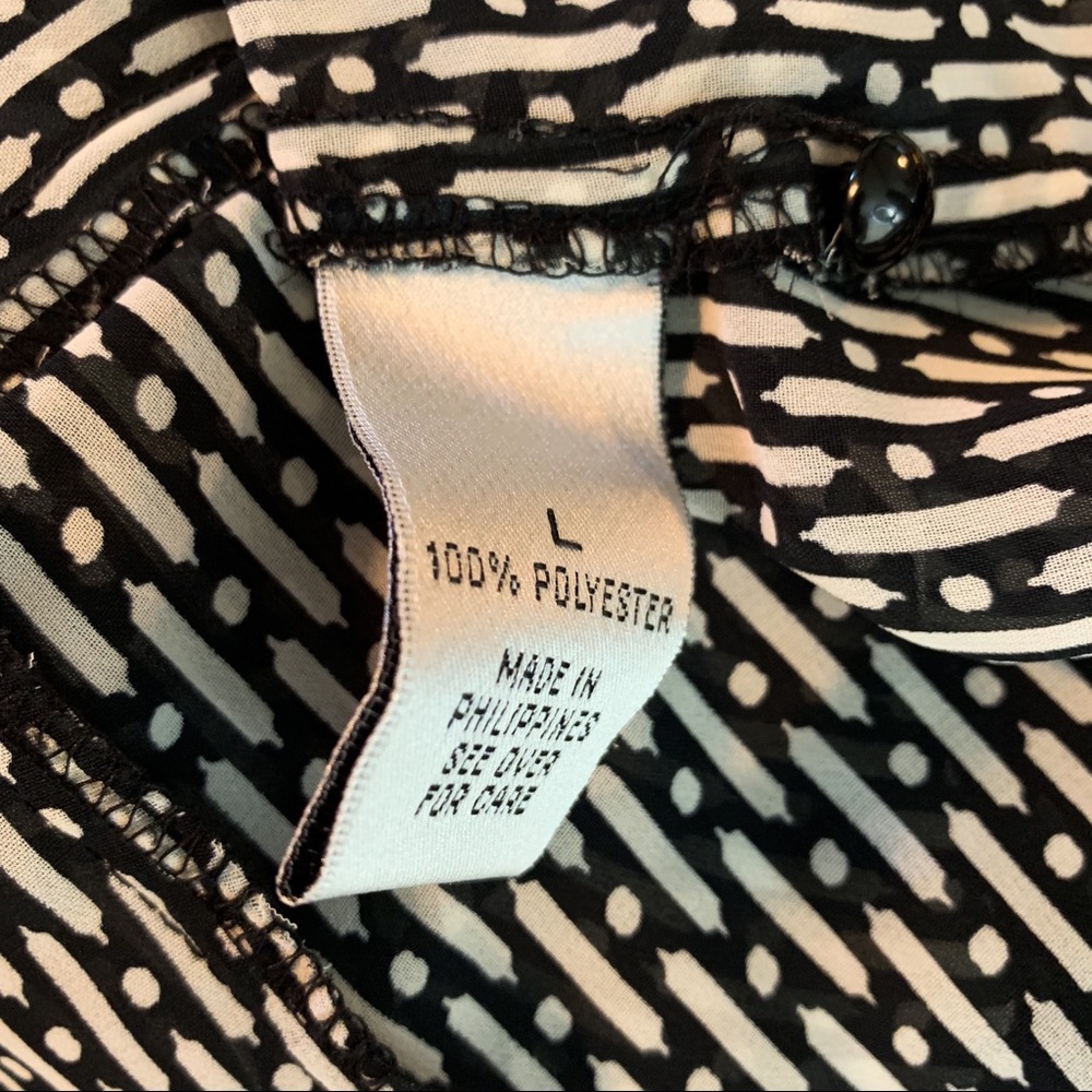 Ab Studio Blouse Button Front Top - image 6